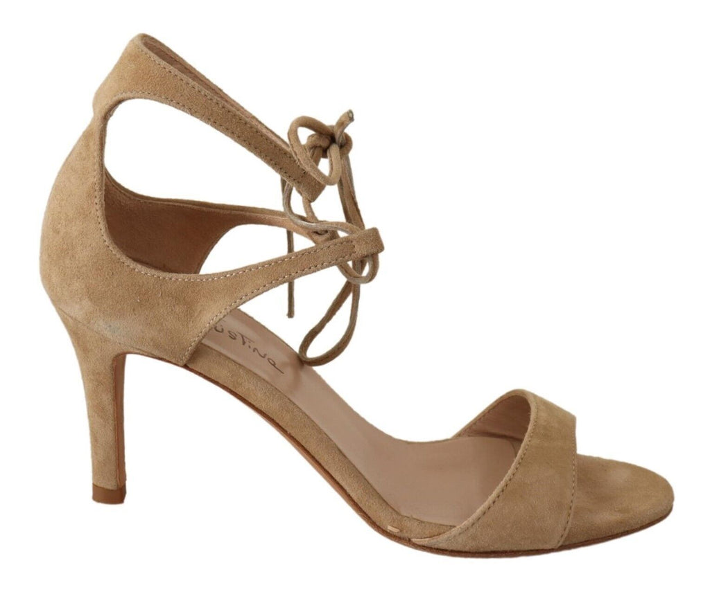 Maria Christina Beige Mid Heel for Women