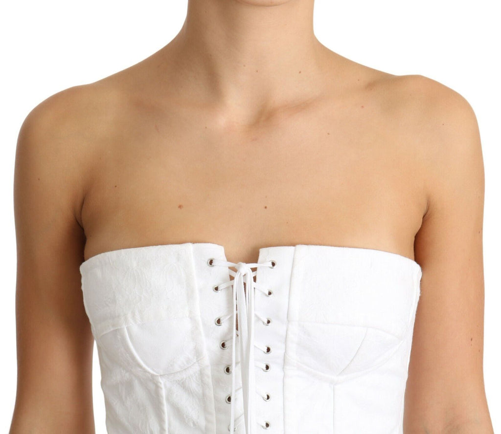 Dolce & Gabbana White Sleeveless T-Shirt for Women additional view