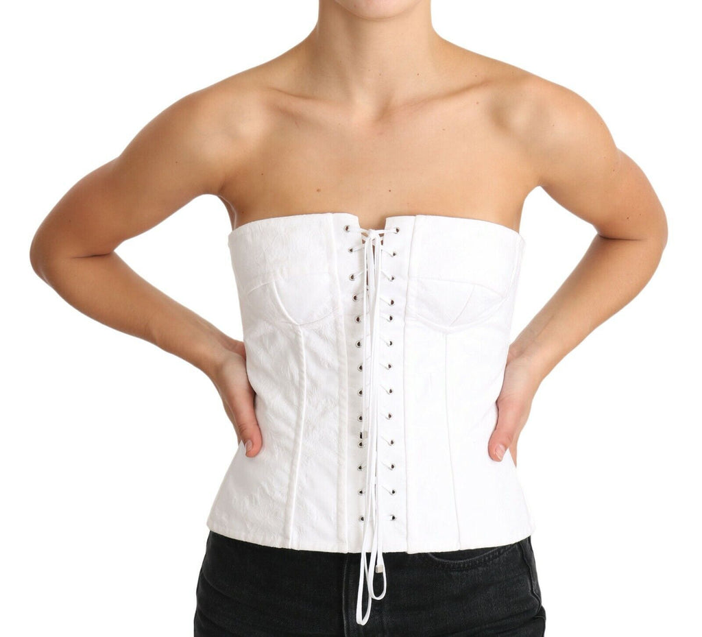 Dolce & Gabbana White Sleeveless T-Shirt for Women