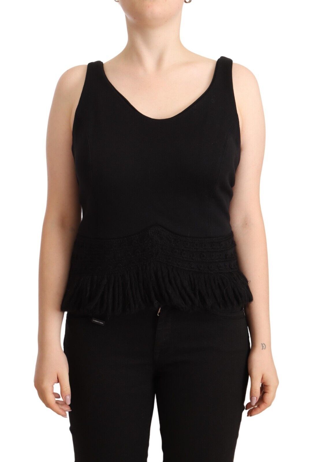 Ermanno Scervino Black Tank Tops T for Women