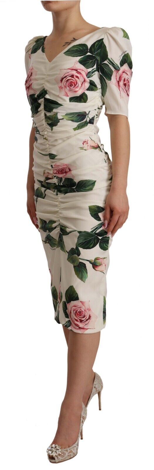 Dolce & Gabbana White Midi Dress for Women alternate view