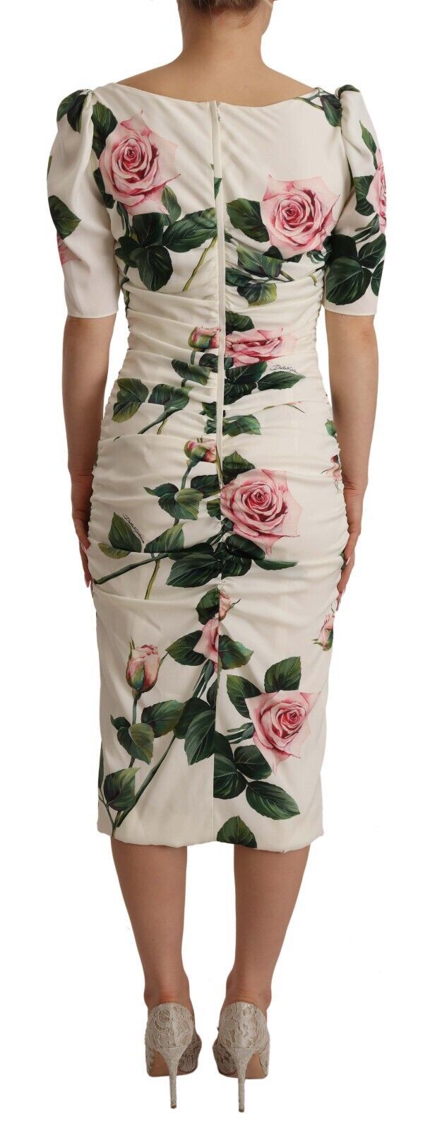 Dolce & Gabbana White Midi Dress for Women side view