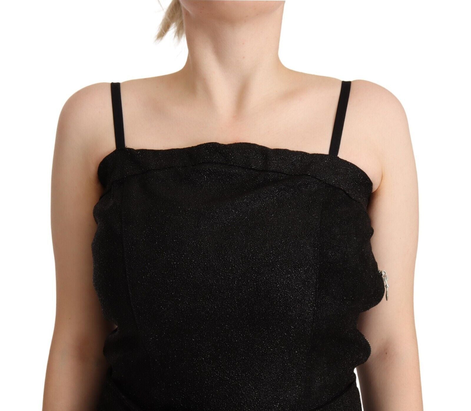 La Maison du Couturier Black Jumpsuits for Women side view
