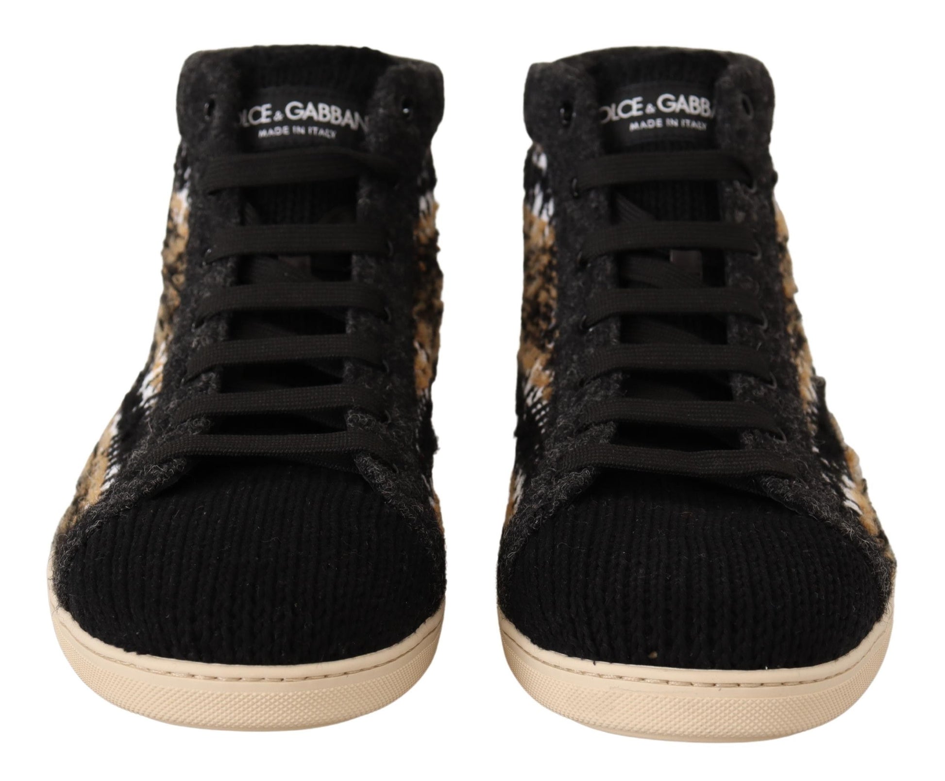 Dolce & Gabbana Beige High Tops for Men side view