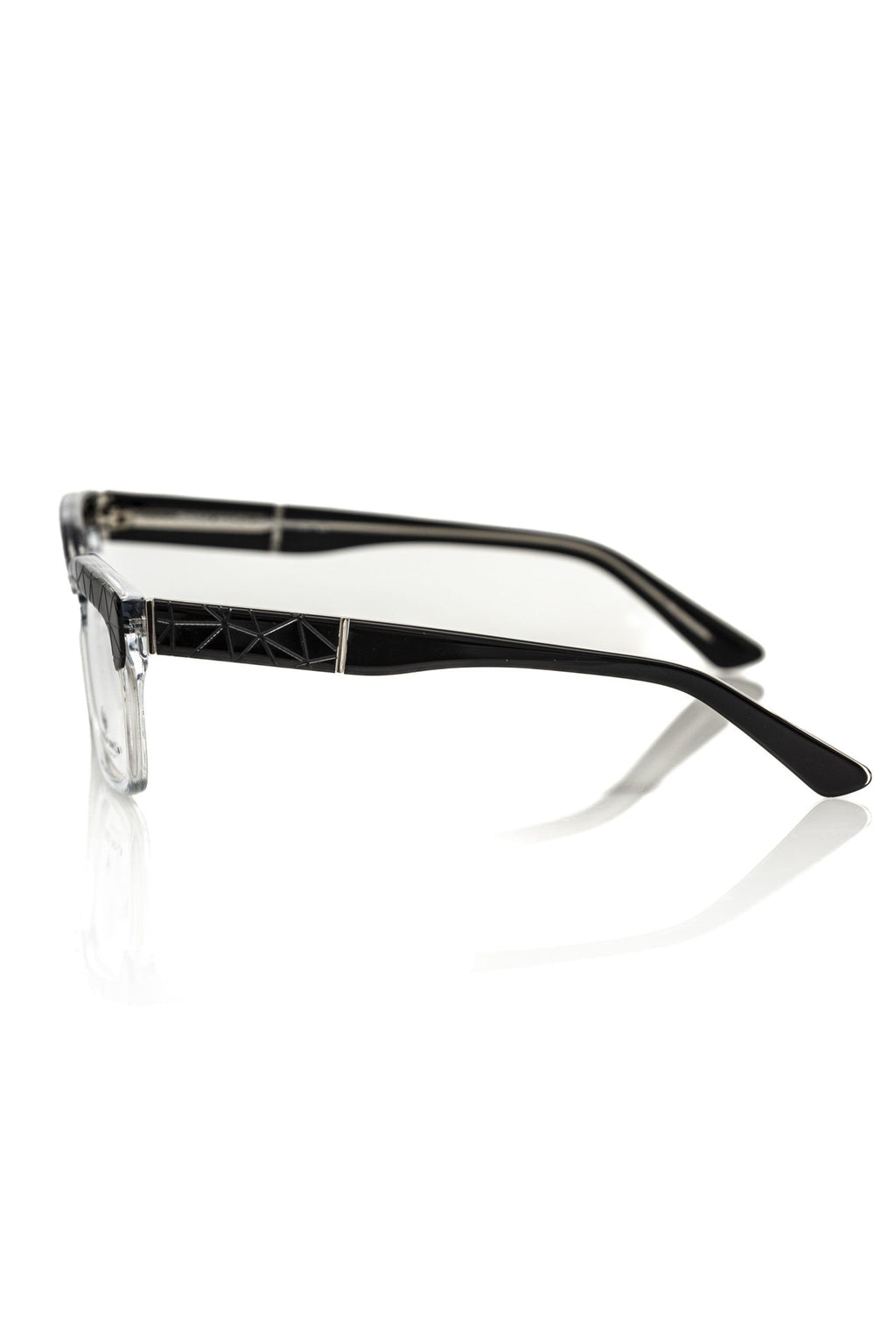 Frankie Morello Black Glasses Frames for Men detail view