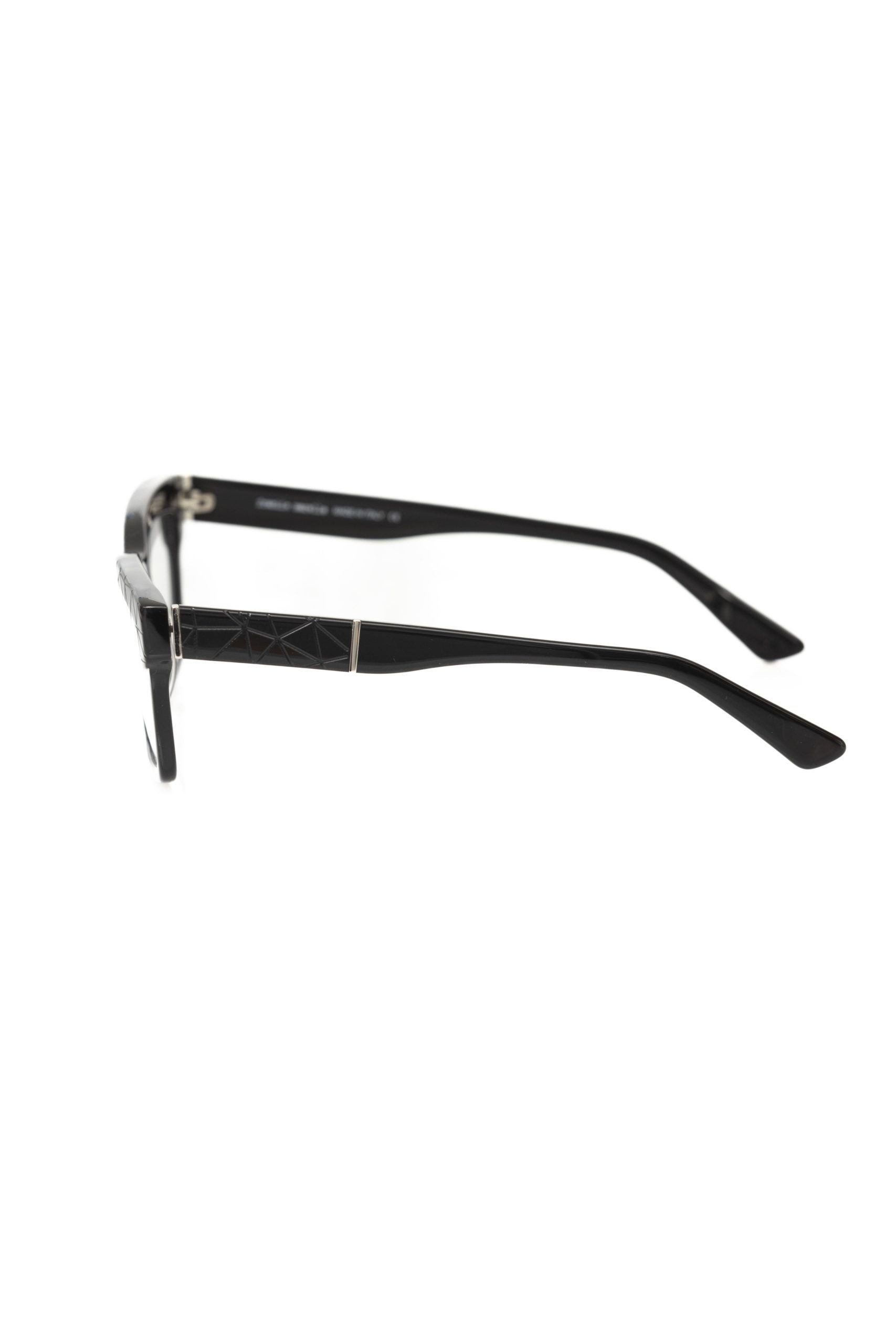 Frankie Morello Black Glasses Frames for Men detail view
