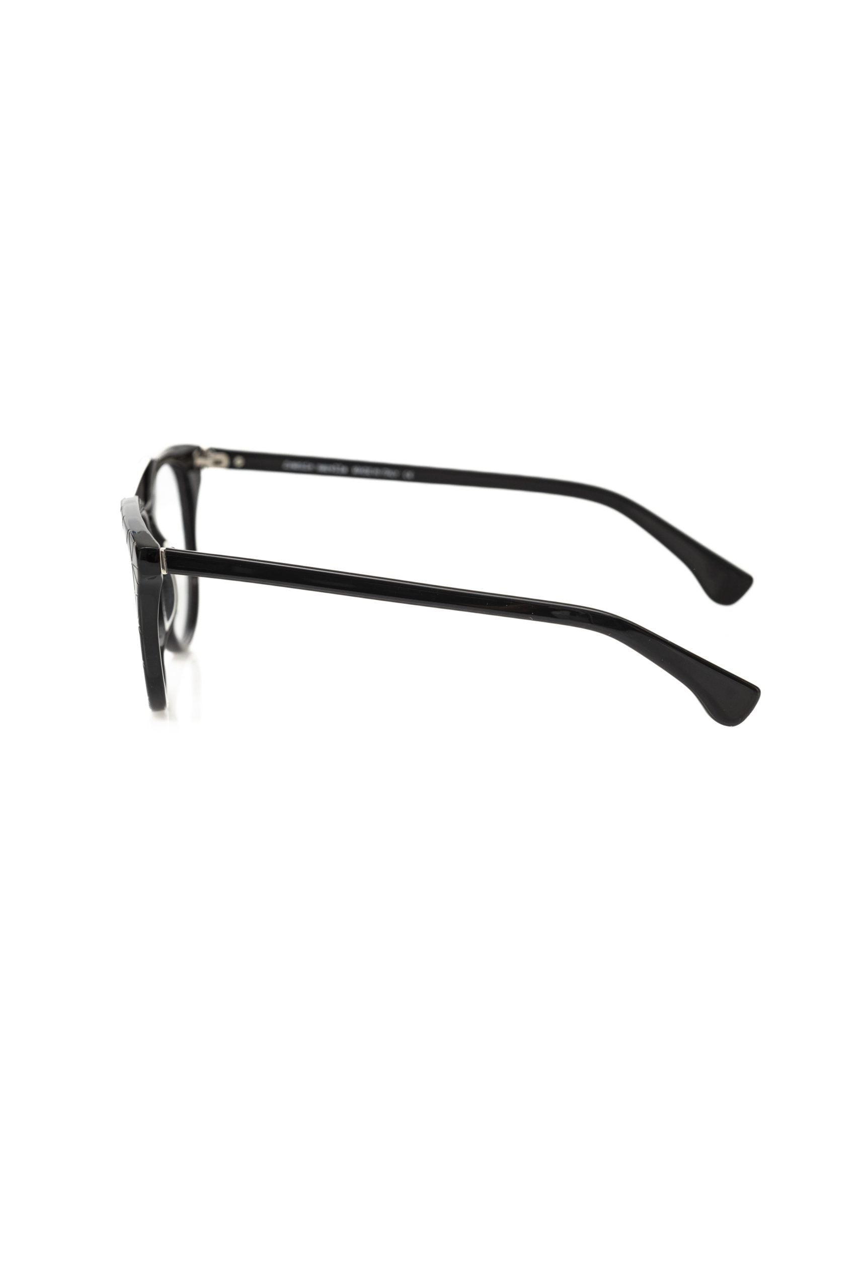 Frankie Morello Black Glasses Frames for Men detail view