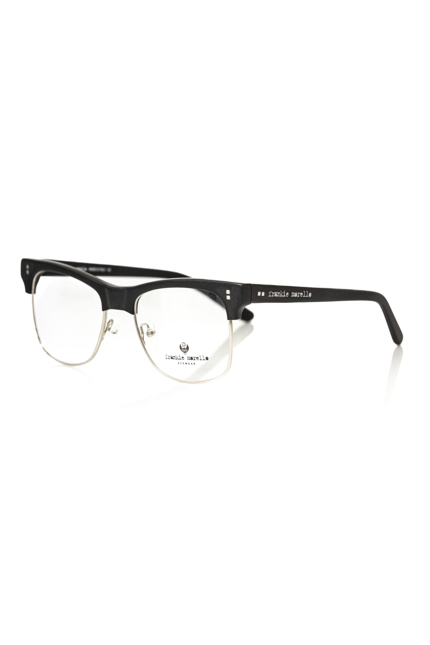Frankie Morello Black Glasses Frames for Men alternate view