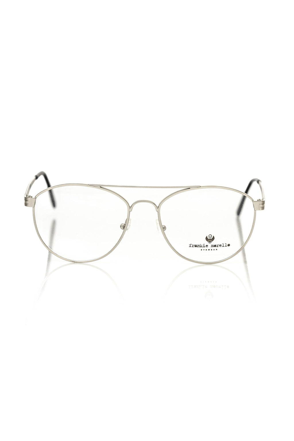 Frankie Morello Silver Glasses Frames for Men