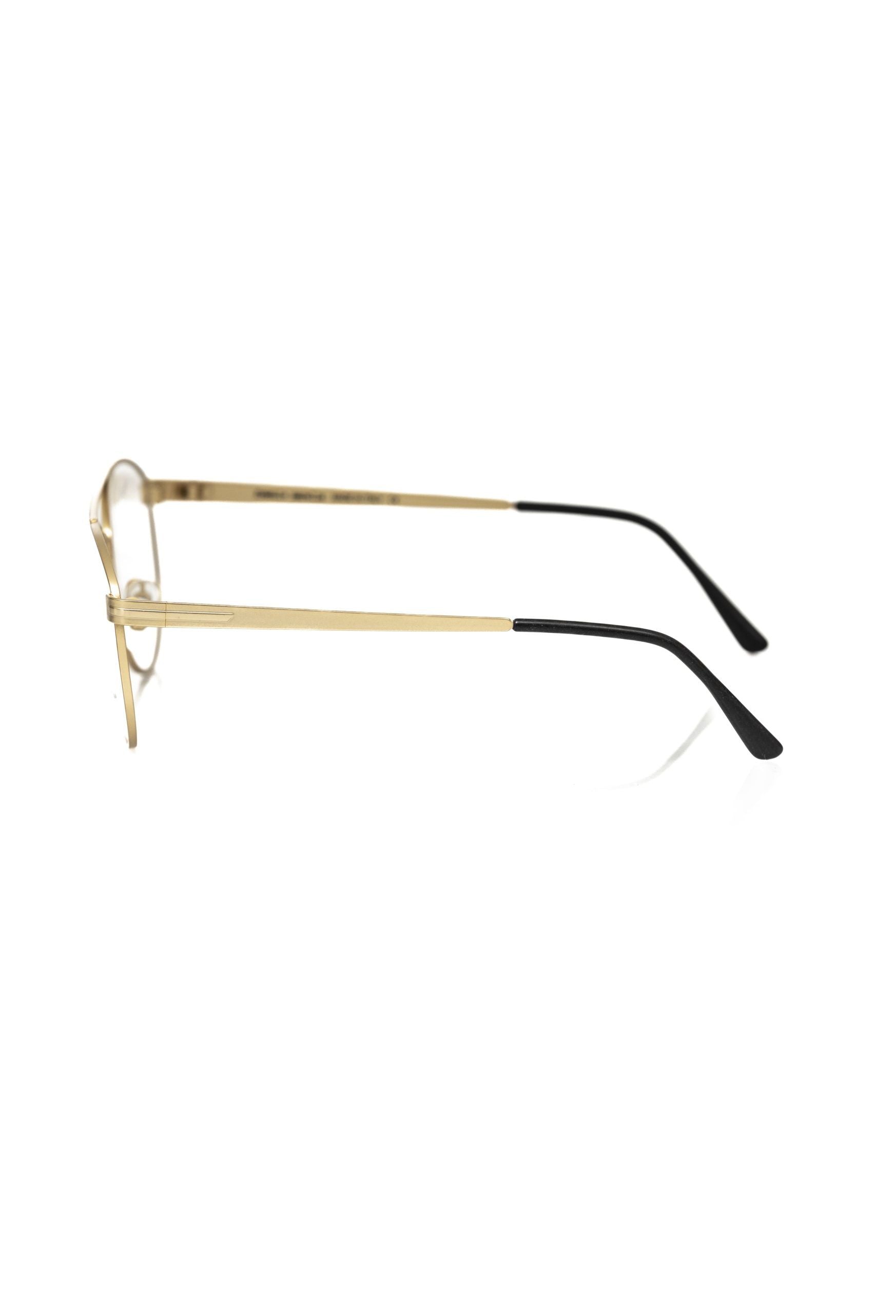 Frankie Morello Gold Glasses Frames for Men detail view
