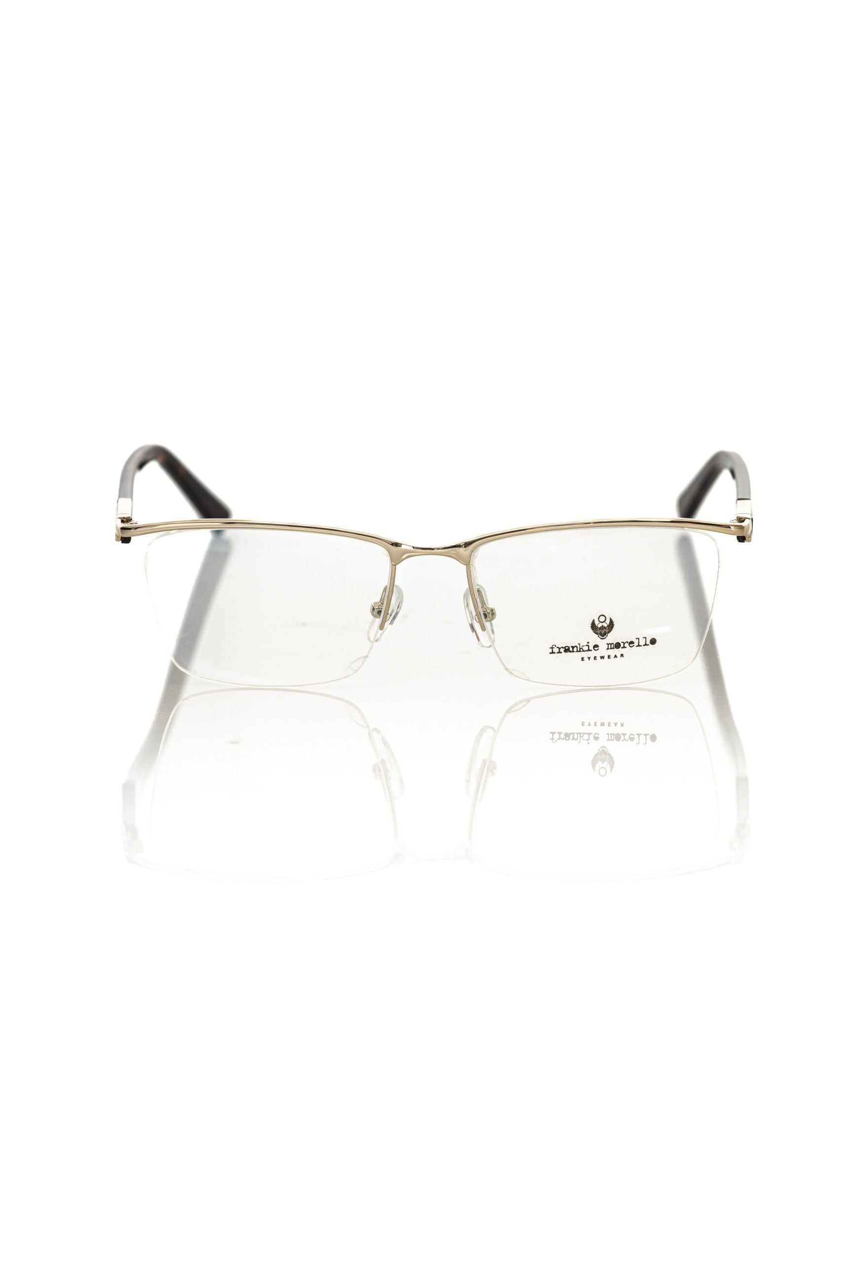 Frankie Morello Gold Glasses Frames for Men