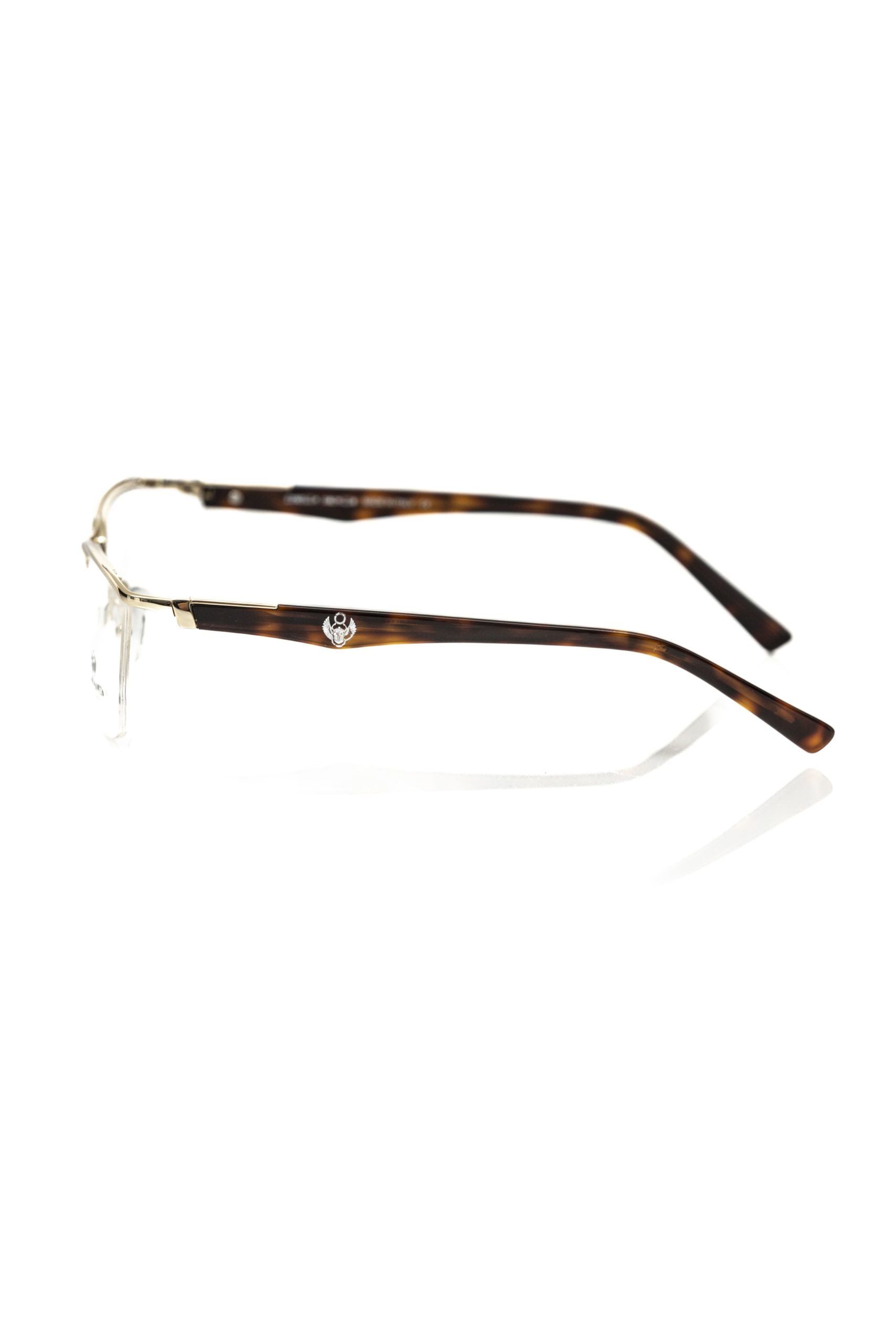 Frankie Morello Gold Glasses Frames for Men detail view