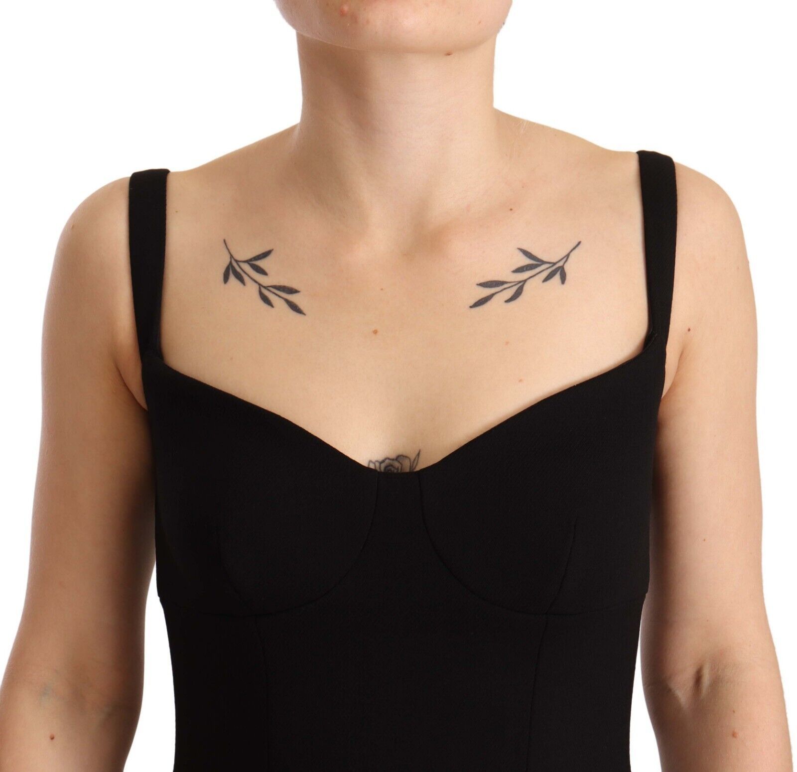 Dolce & Gabbana Black Midi Dress for Women side view