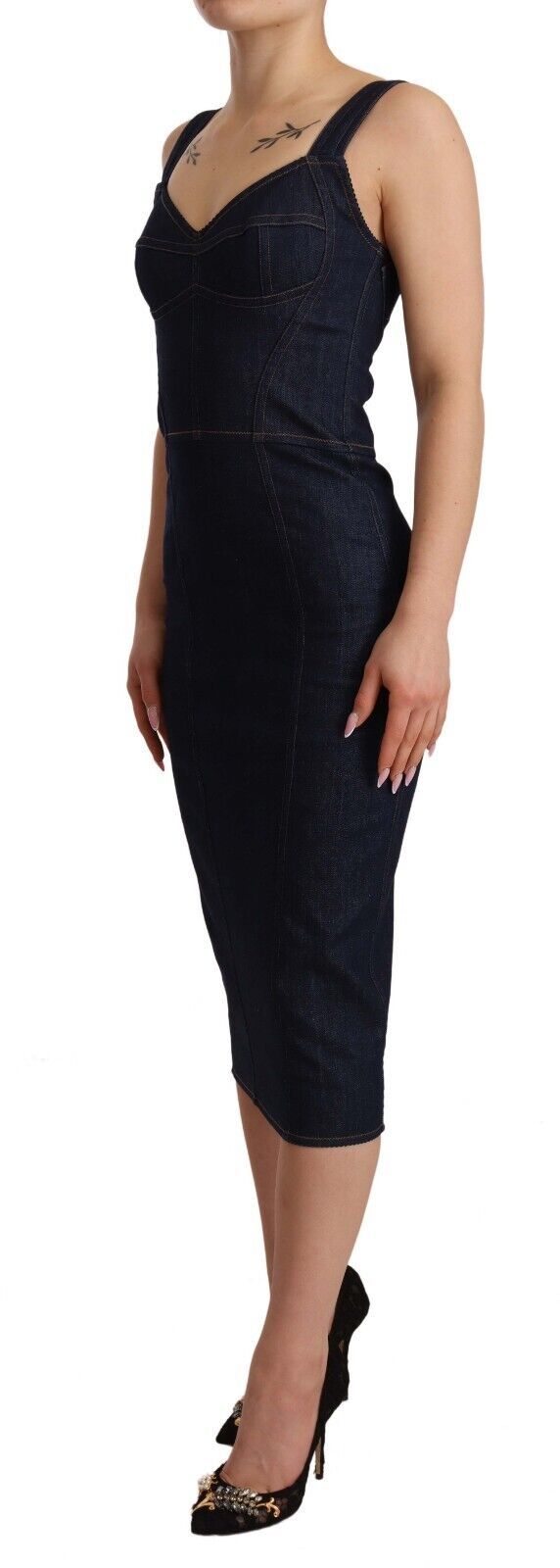 Dolce & Gabbana Blue Midi Dress for Women alternate view