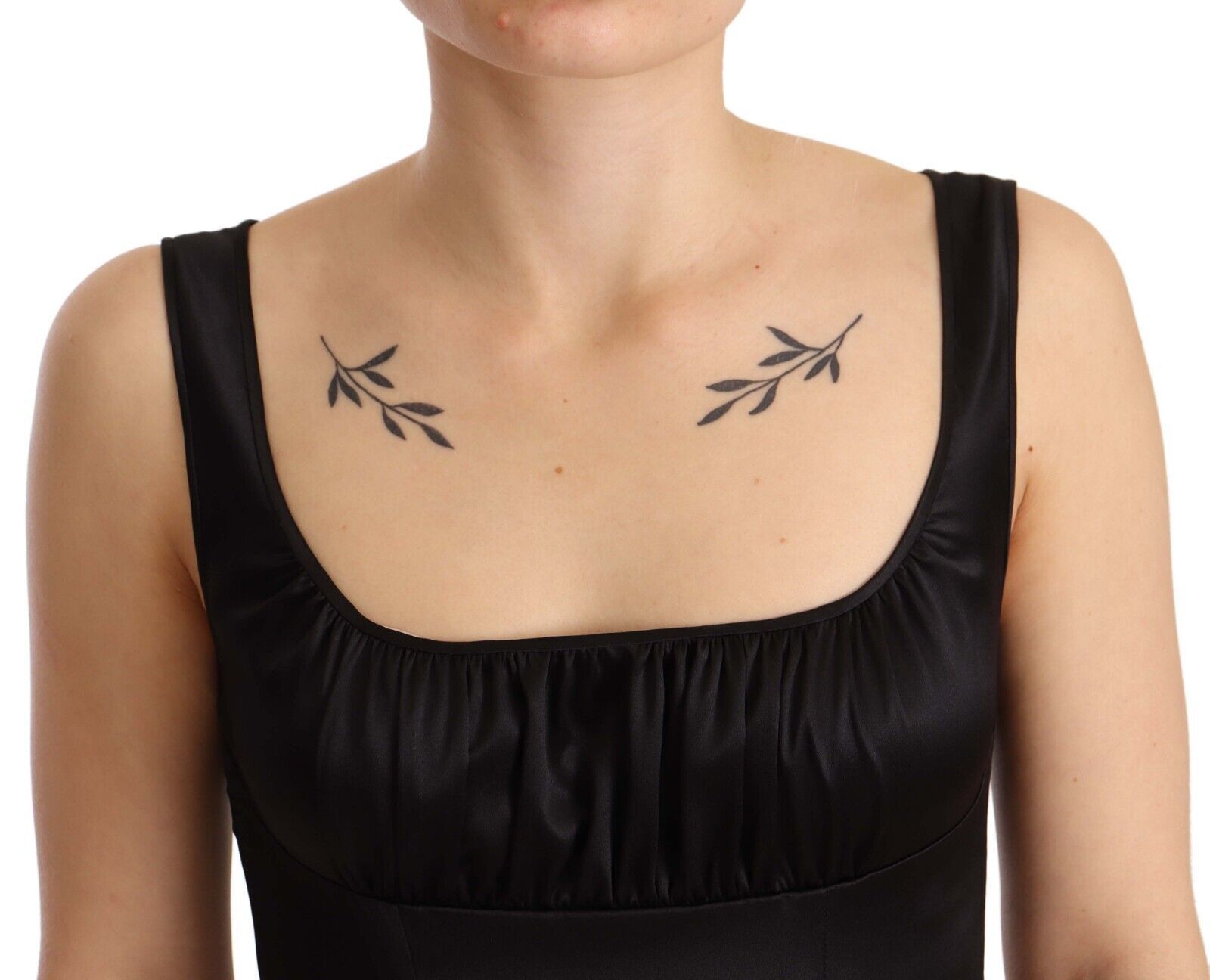 Dolce & Gabbana Black Midi Dress for Women side view