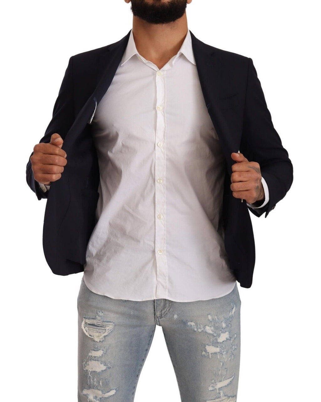 Domenico Tagliente Black Blazer for Men additional view