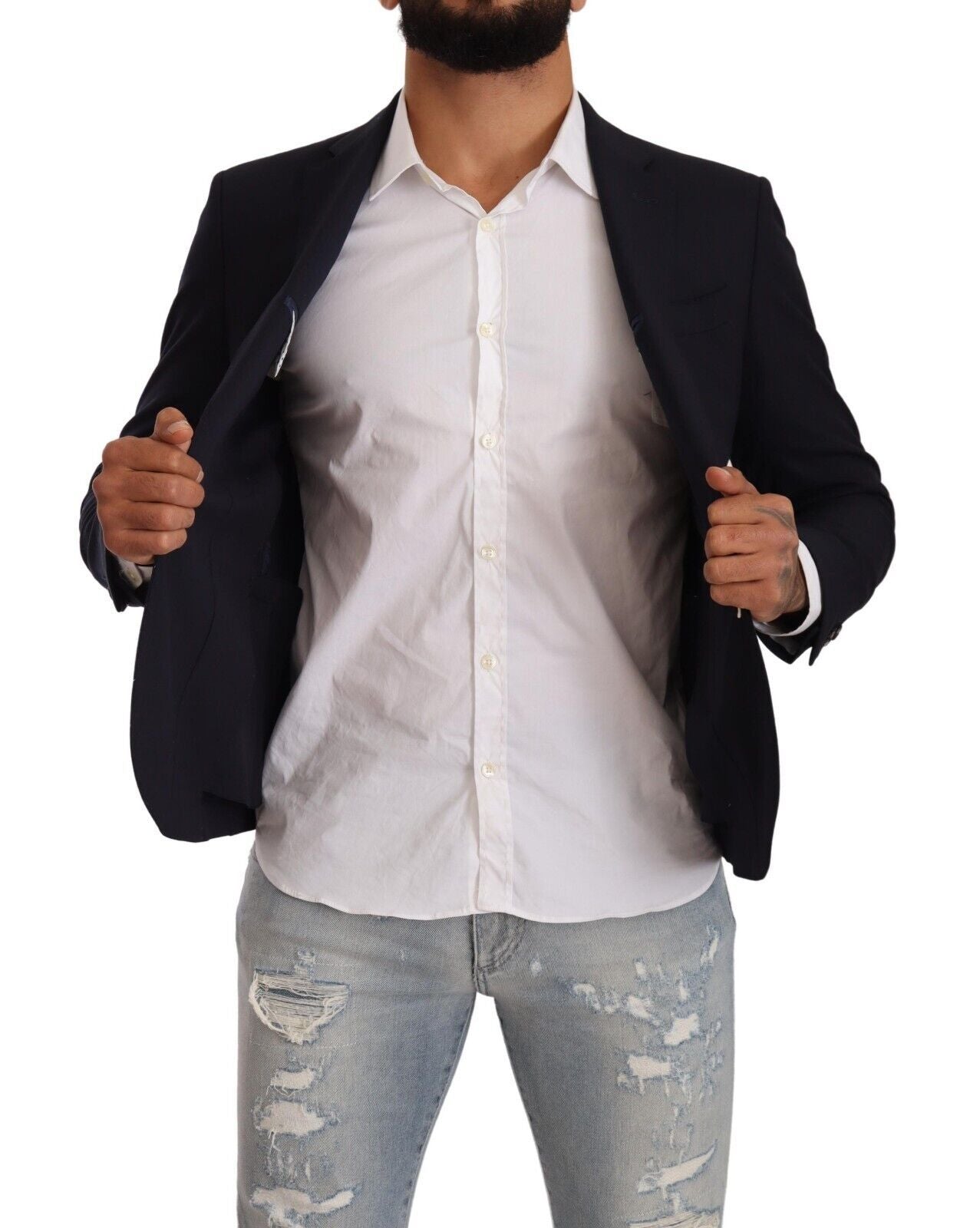 Domenico Tagliente Black Blazer for Men additional view
