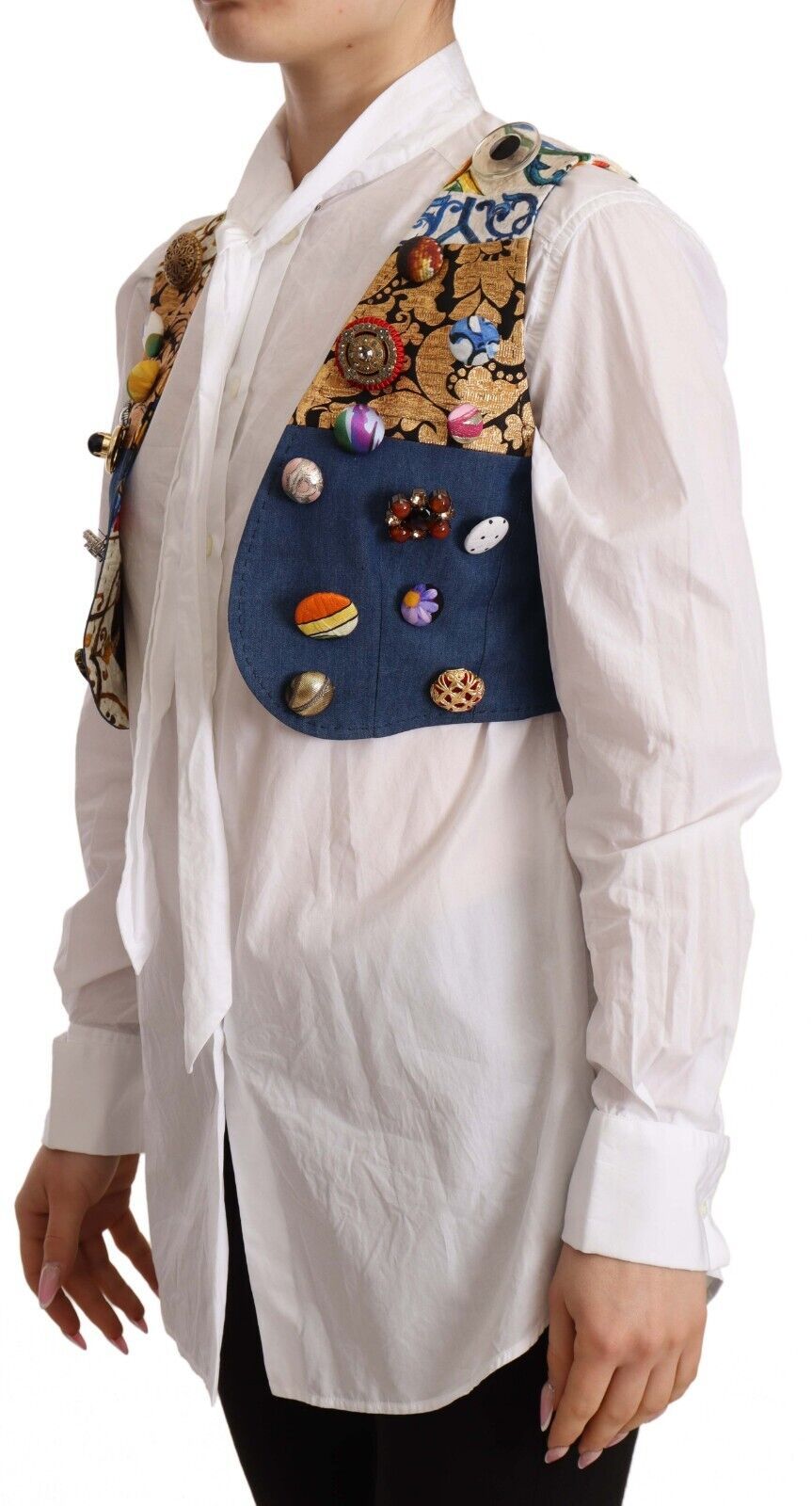 Dolce & Gabbana Multicolor Waistcoats for Women alternate view