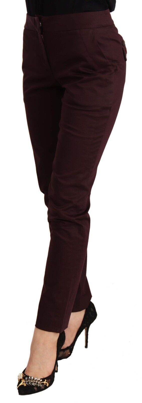 Just Cavalli Brown Skinny Pants for Women alternate view