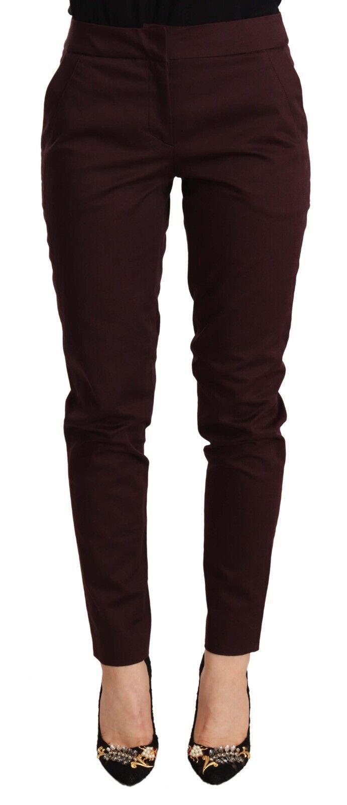 Just Cavalli Brown Skinny Pants for Women