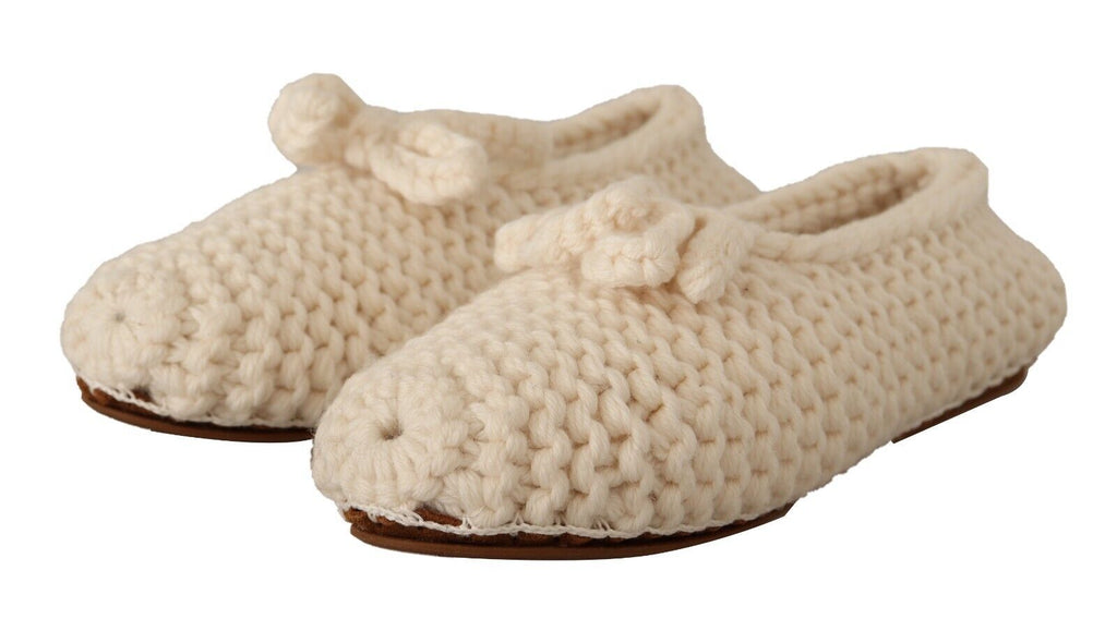Dolce & Gabbana White Ballet Flats for Women detail view