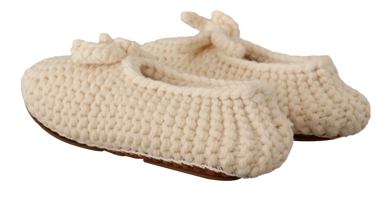 Dolce & Gabbana White Ballet Flats for Women side view