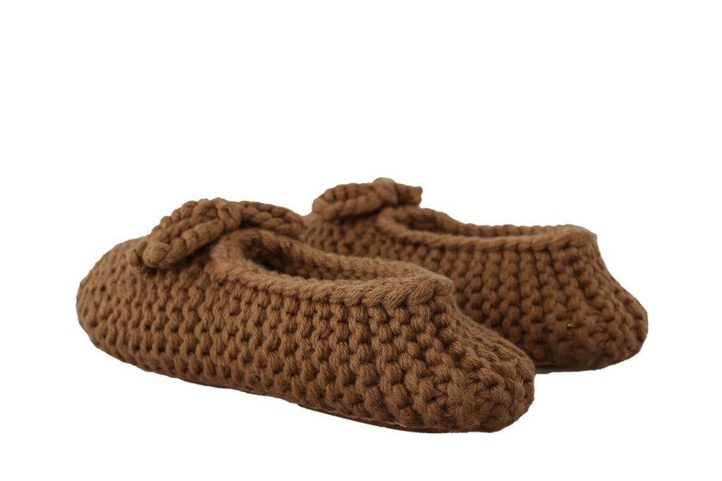 Dolce & Gabbana Brown Ballet Flats for Women side view