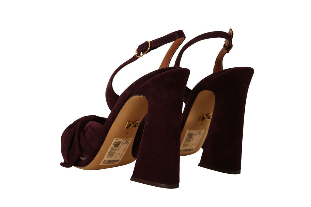Dolce & Gabbana Purple Stiletto Heels for Women detail view