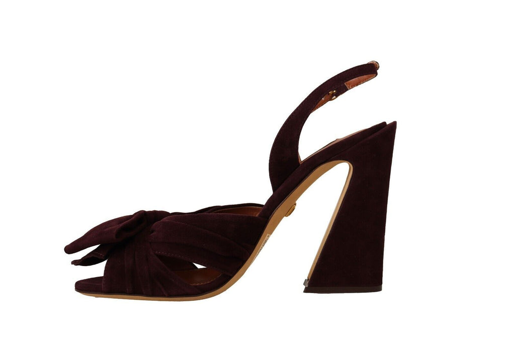 Dolce & Gabbana Purple Stiletto Heels for Women side view