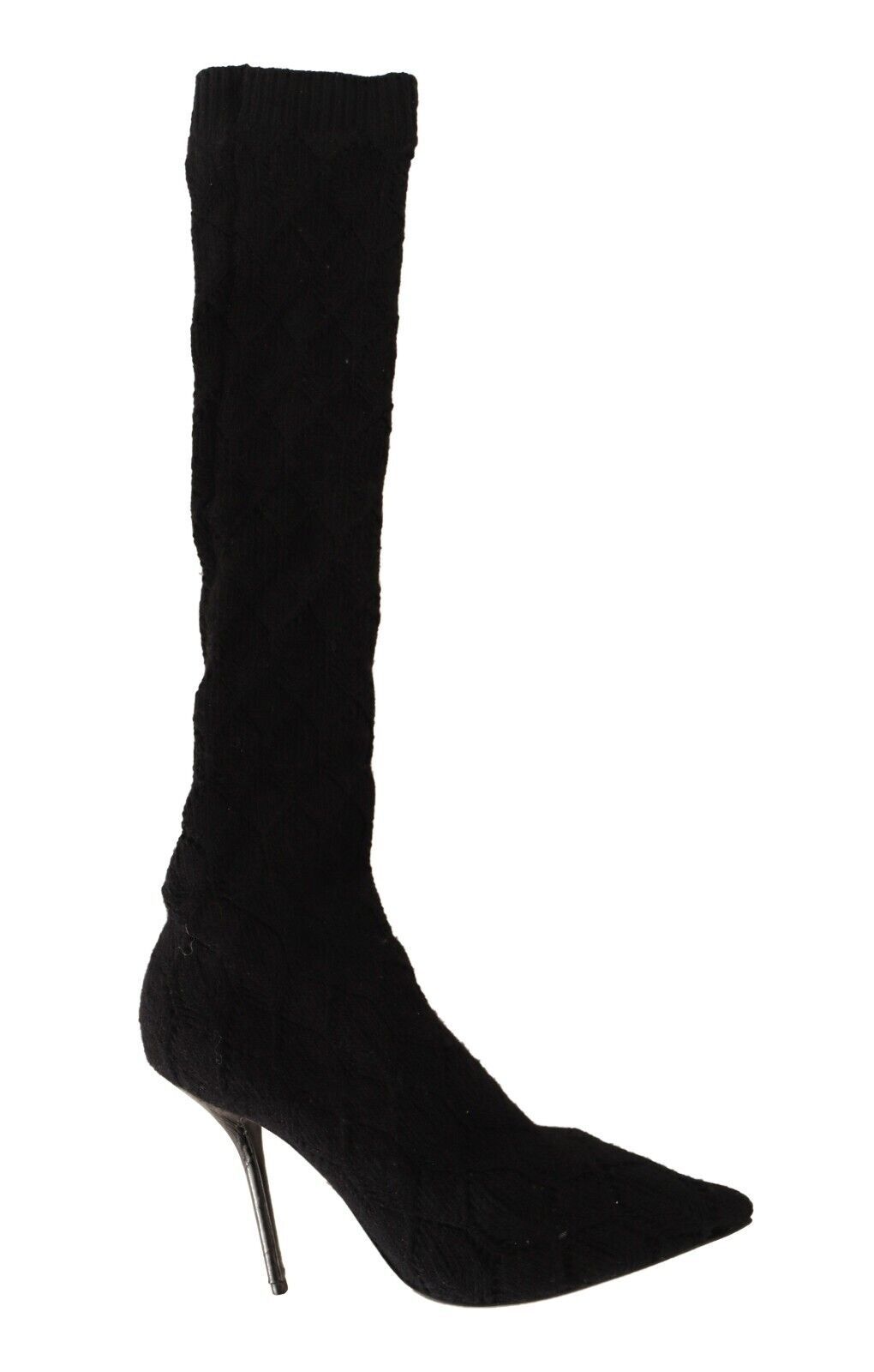 Chaussures Bottines Hautes Dolce & Gabbana Noires Chaussettes Extensibles