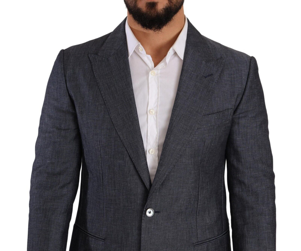 Dolce & Gabbana Blue Blazer for Men side view