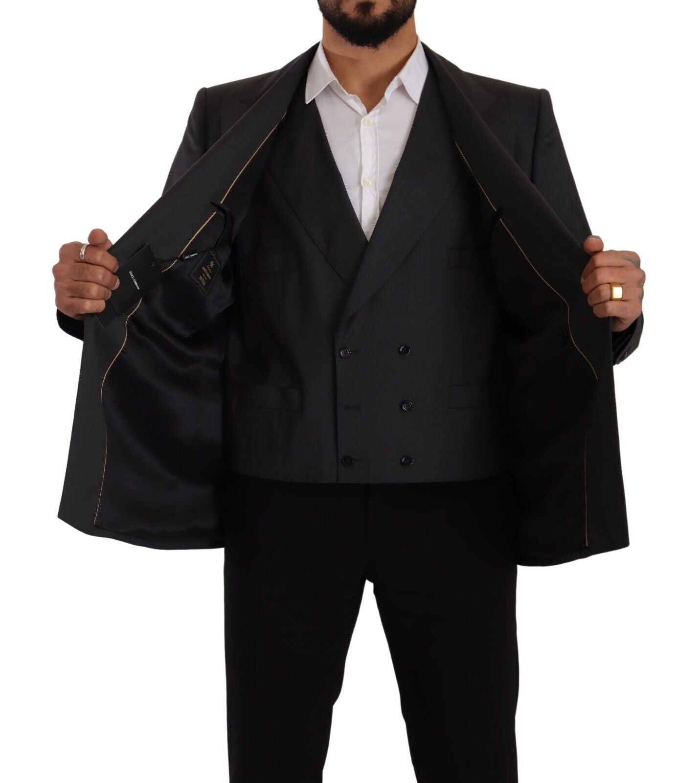 Dolce & Gabbana Grey Two Piece Suits for Men additional view