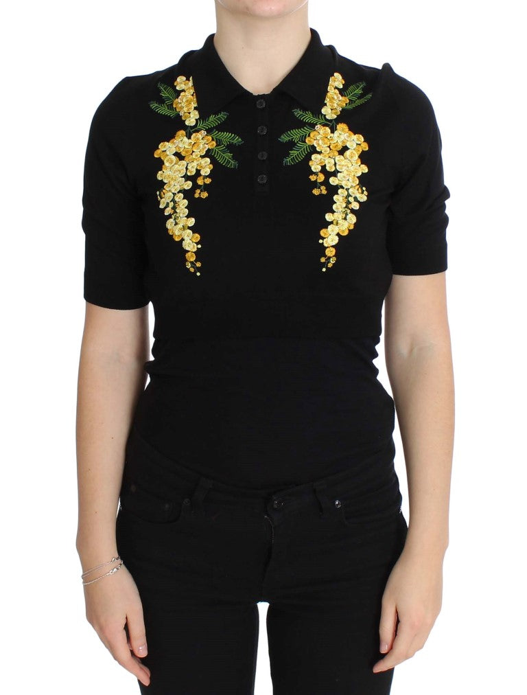 Dolce & Gabbana Black Polo Shirt for Women
