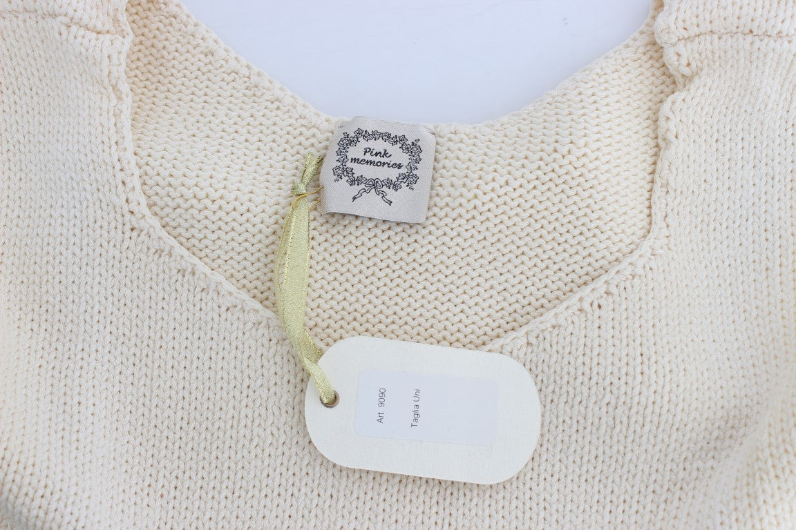 PINK MEMORIES Beige Sleeveless Sweater additional view