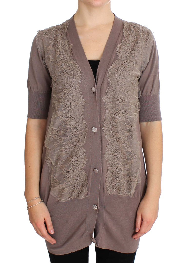 PINK MEMORIES Purple Cardigan for Women