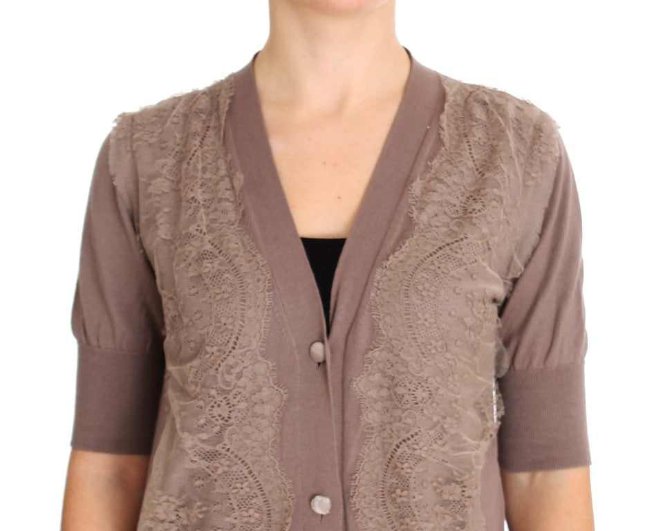 PINK MEMORIES Purple Cardigan for Women side view