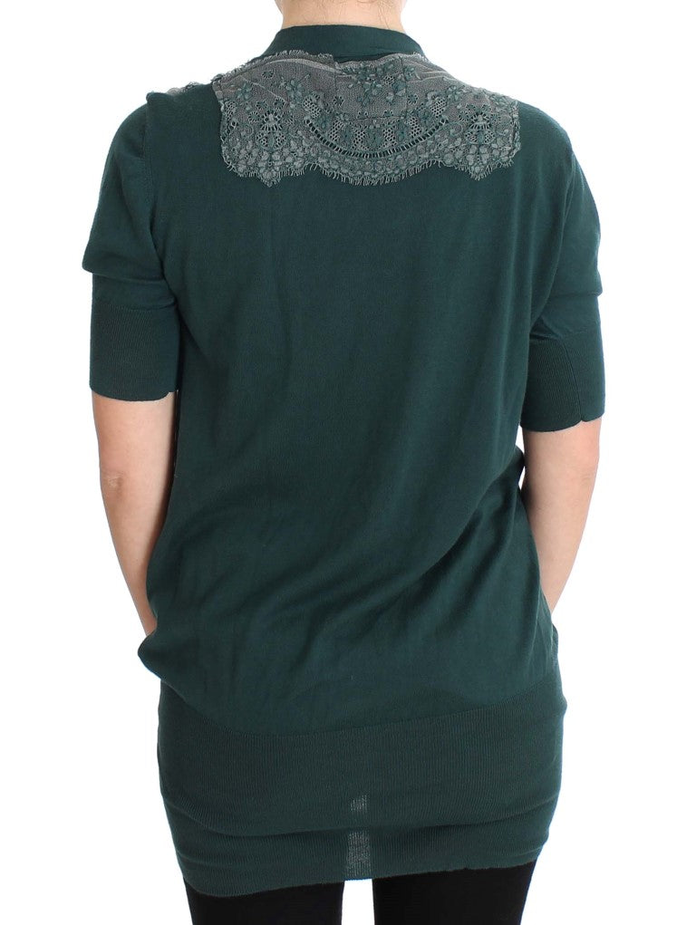 PINK MEMORIES Green Cardigan for Women detail view