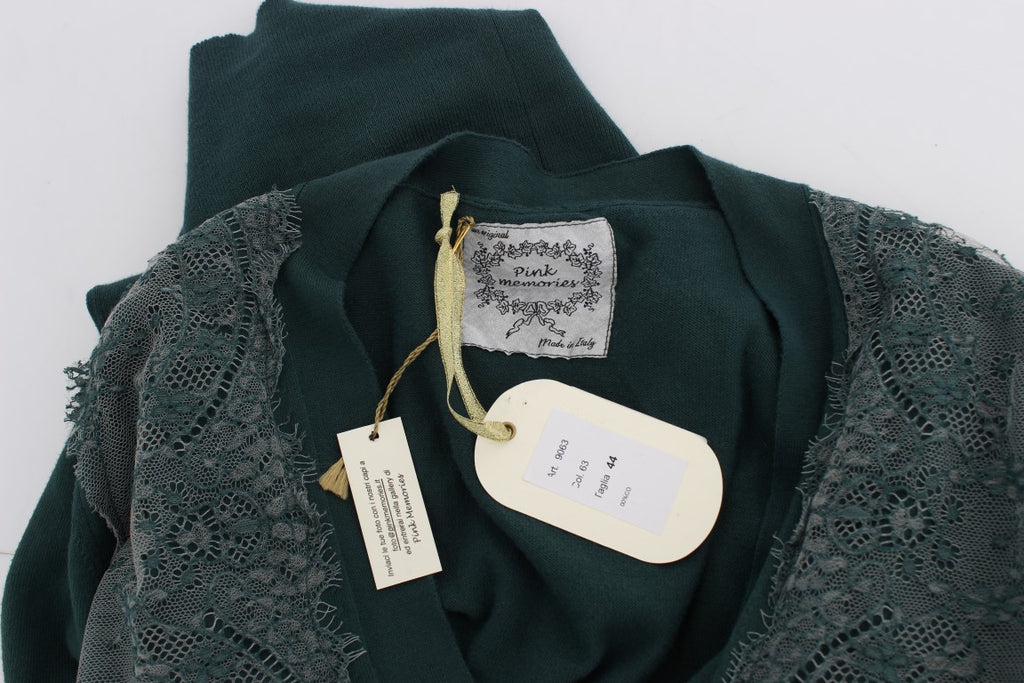 PINK MEMORIES Green Cardigan for Women additional view
