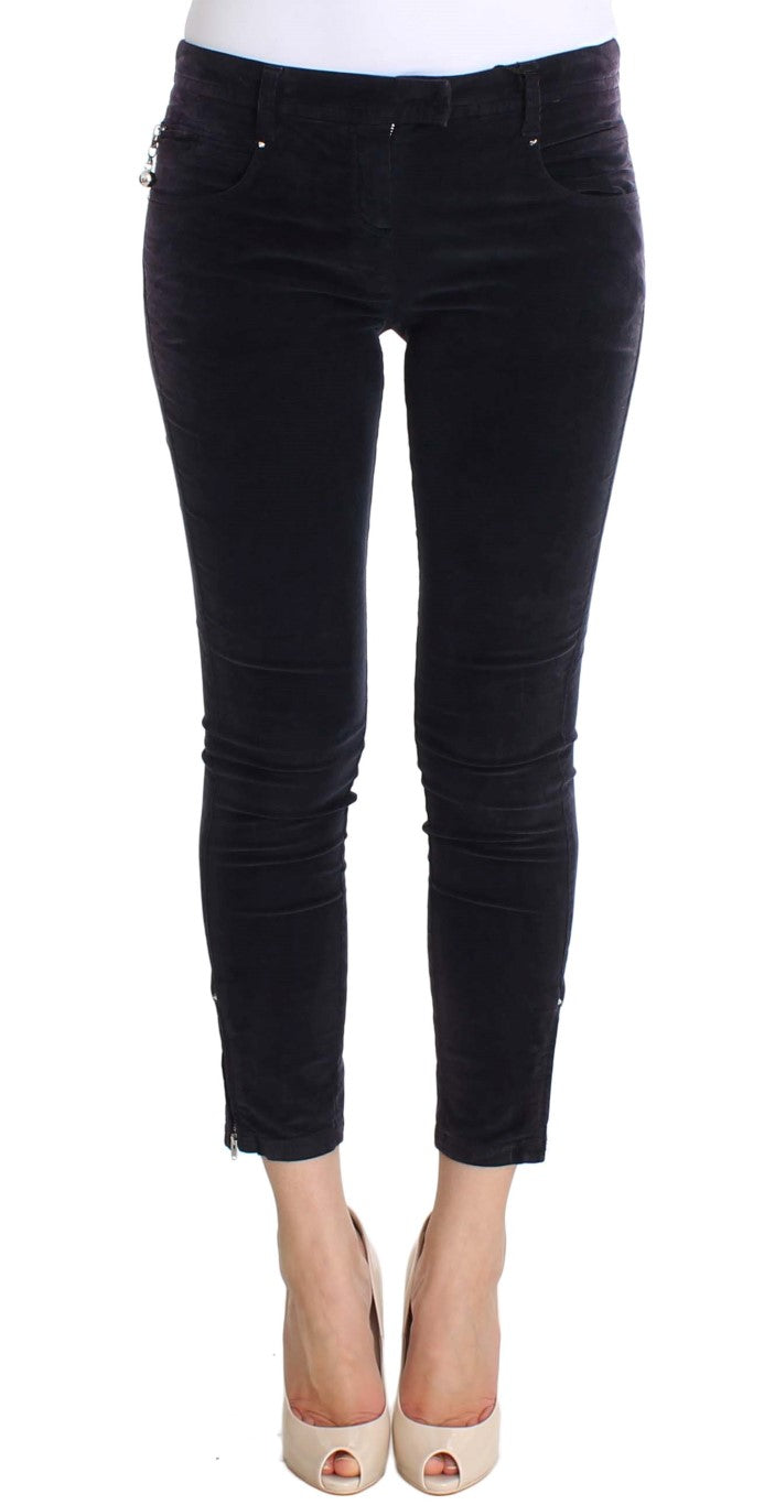 Costume National Purple Slim Fit Jeans for Women