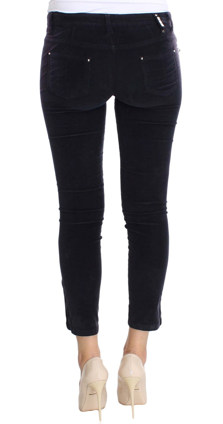 Costume National Purple Slim Fit Jeans for Women detail view