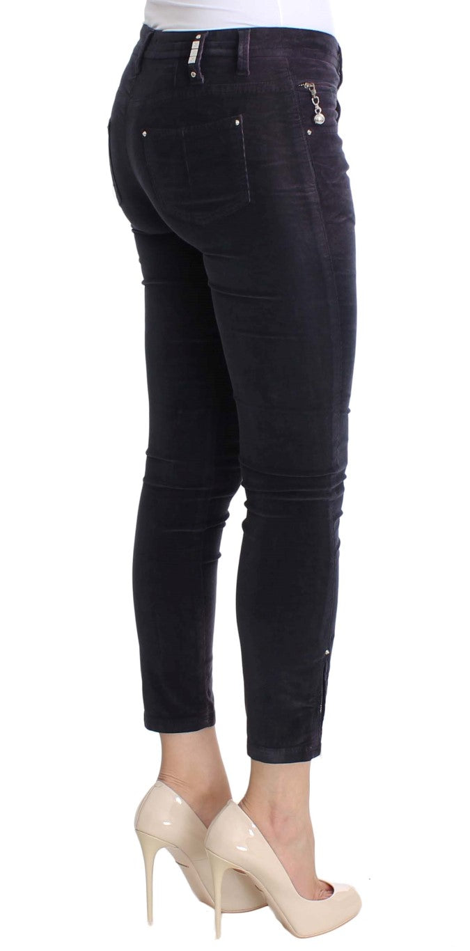 Costume National Purple Slim Fit Jeans for Women side view