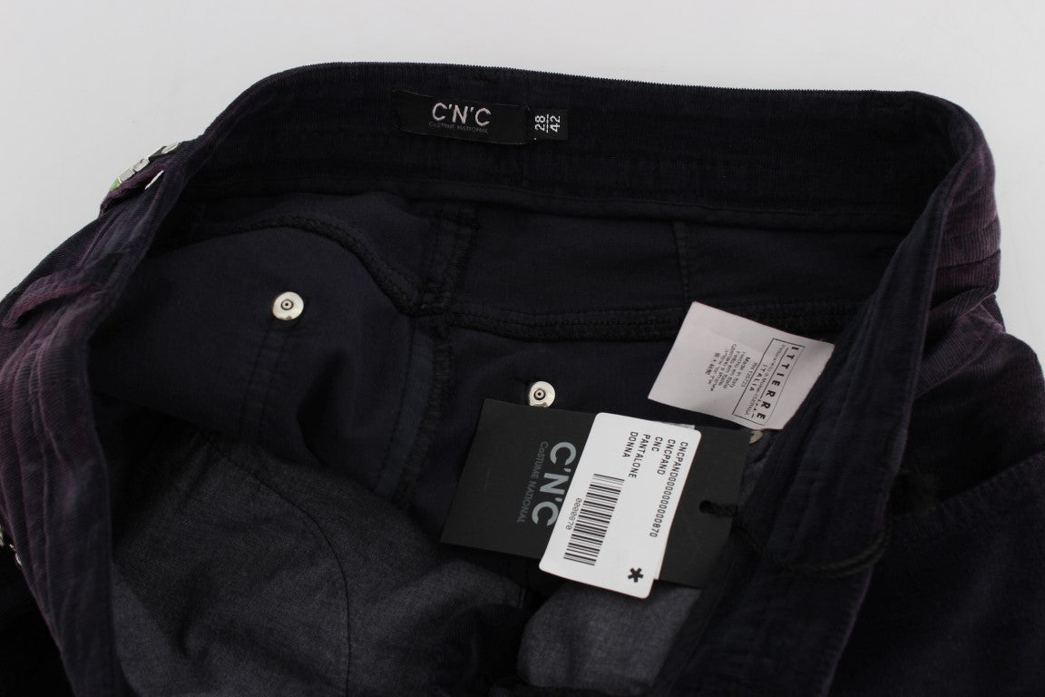 Costume National Purple Slim Fit Jeans for Women additional view