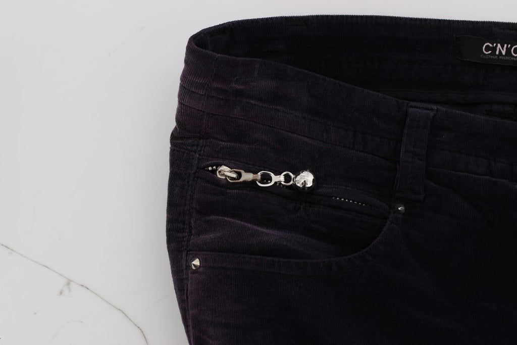 Costume National Purple Slim Fit Jeans for Women additional view