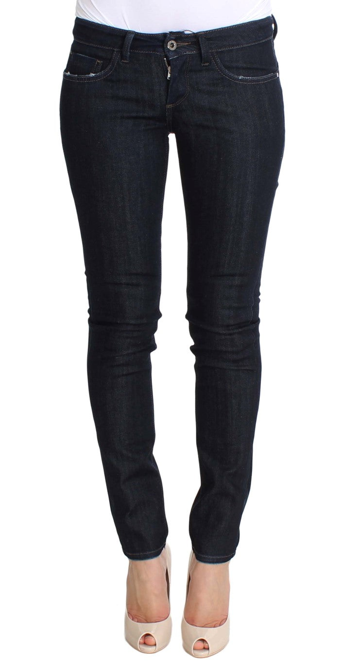 Jean slim stretch en coton bleu Costume National