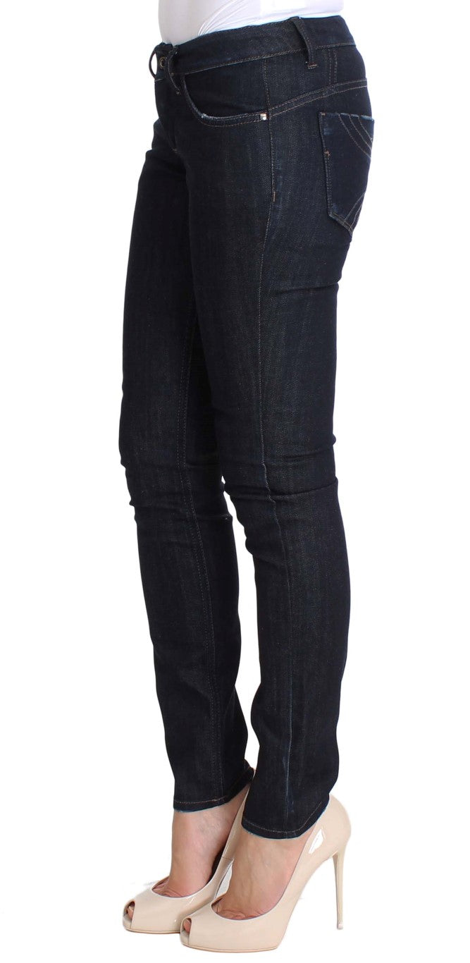 Jean slim stretch en coton bleu Costume National