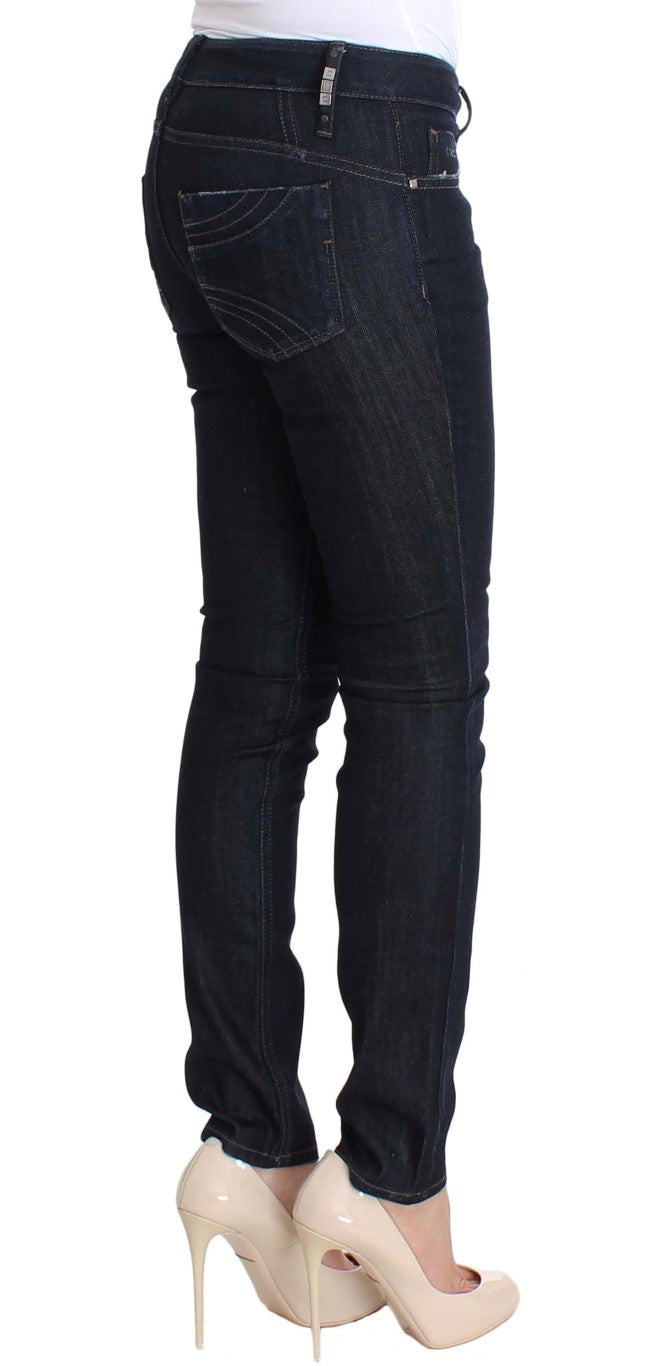 Jean slim stretch en coton bleu Costume National