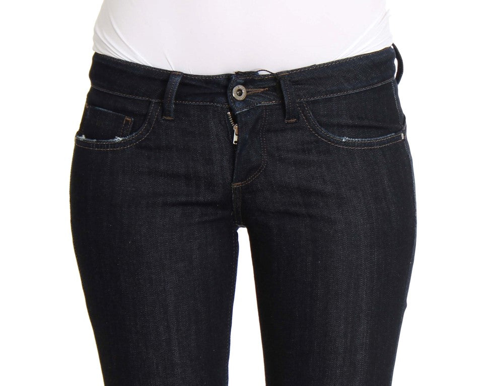 Jean slim stretch en coton bleu Costume National