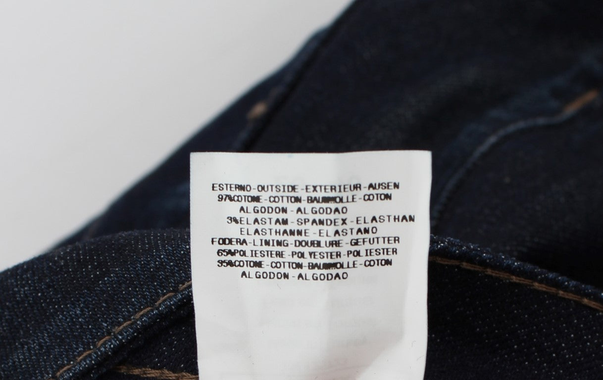 Jean slim stretch en coton bleu Costume National
