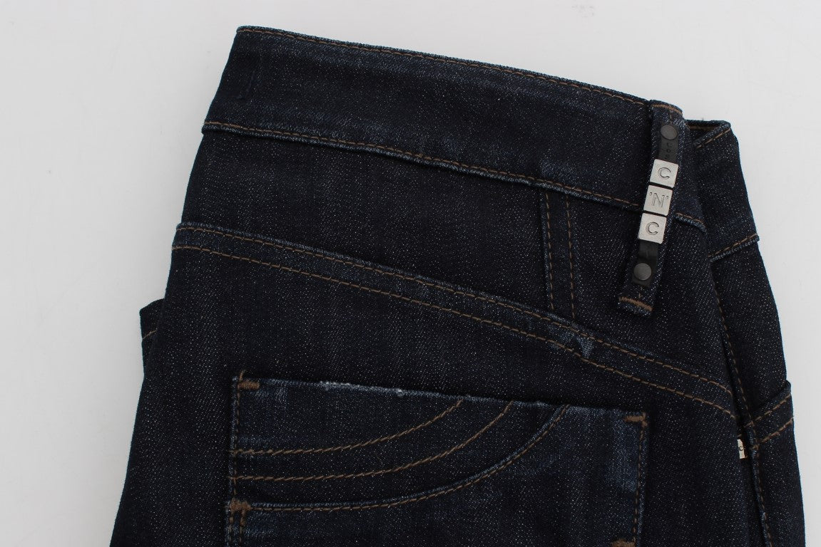 Jean slim stretch en coton bleu Costume National