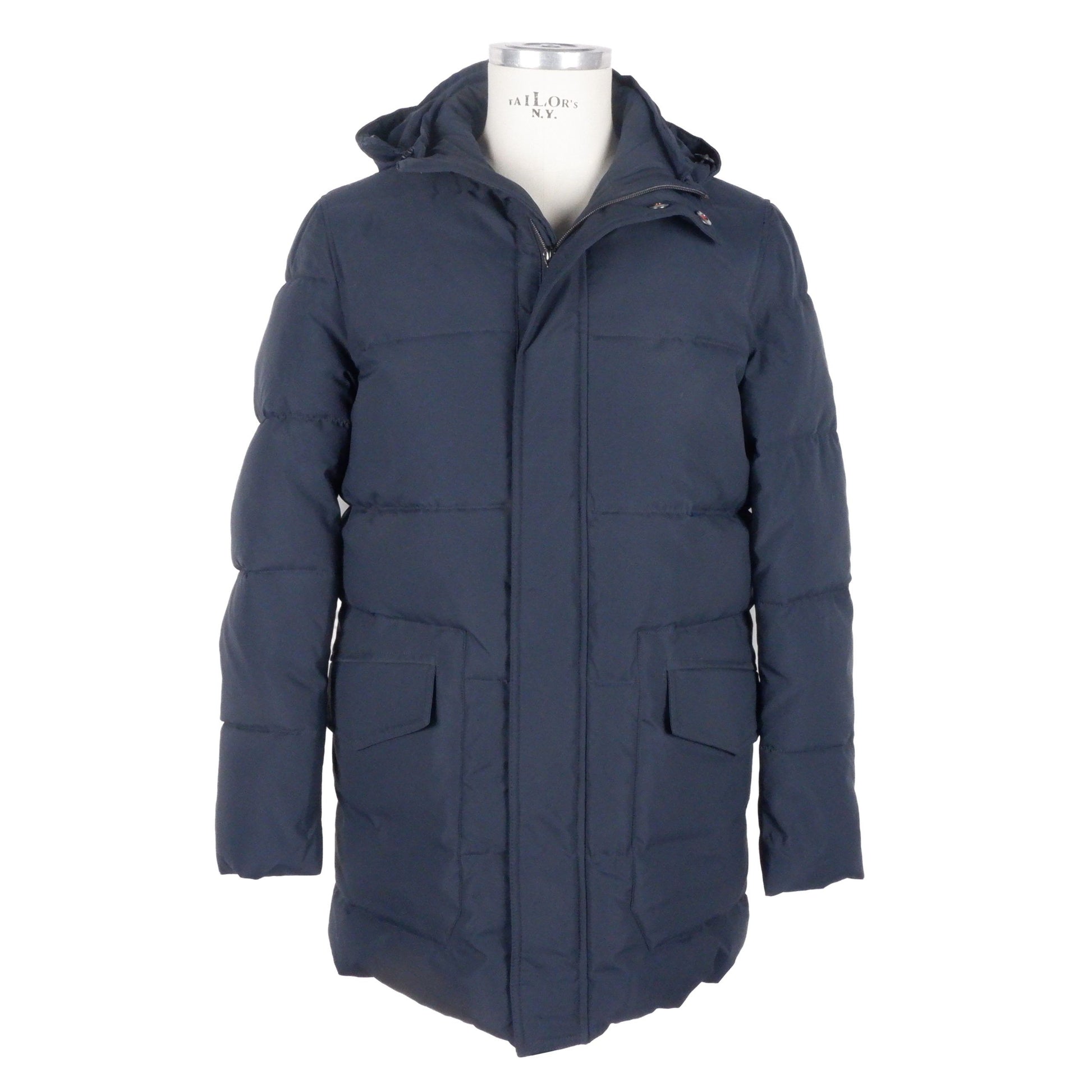 Veste en polyester bleue Emilio Romanelli